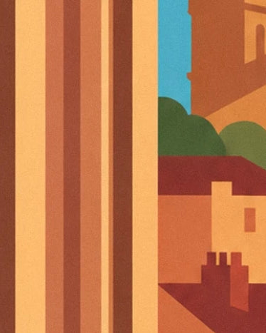 Les façades ocre et les toits rouges de Lyon, encadrés par la fenêtre du salon
