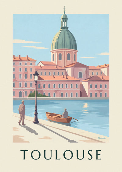 Affiche dôme de La Grave sur la Garonne à Toulouse : l'affiche entière