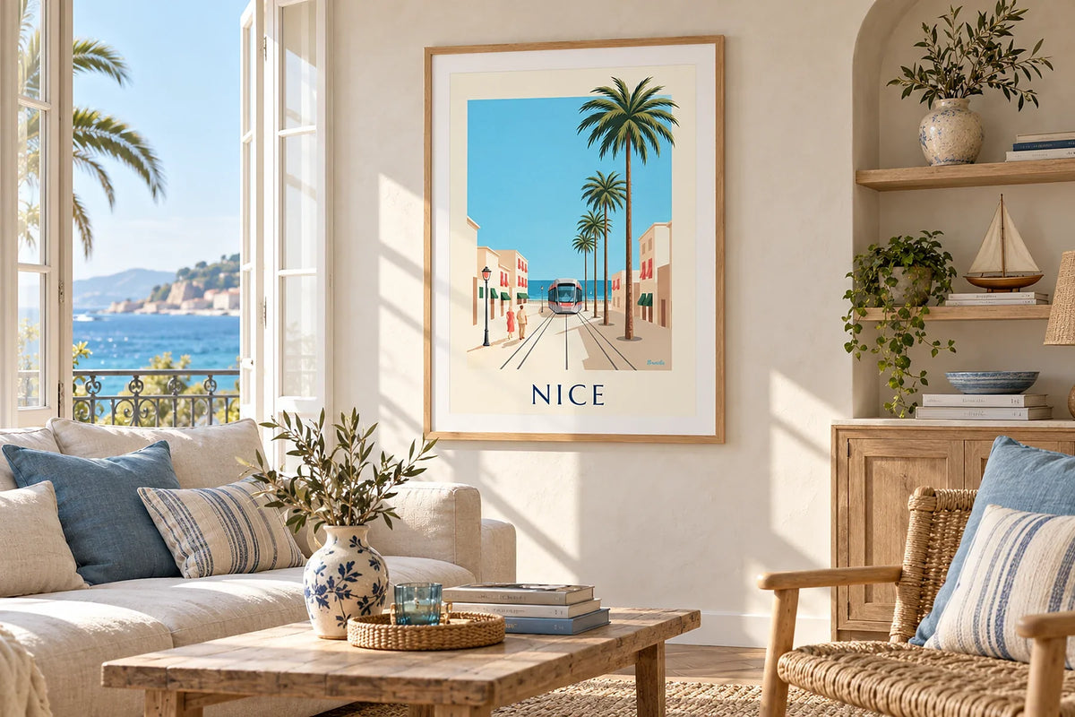 Seaside posters, from Mont Saint-Michel to Cassis
