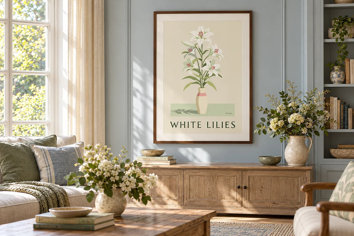 Affiche fleurs et botanique : le guide pour composer un mur naturel