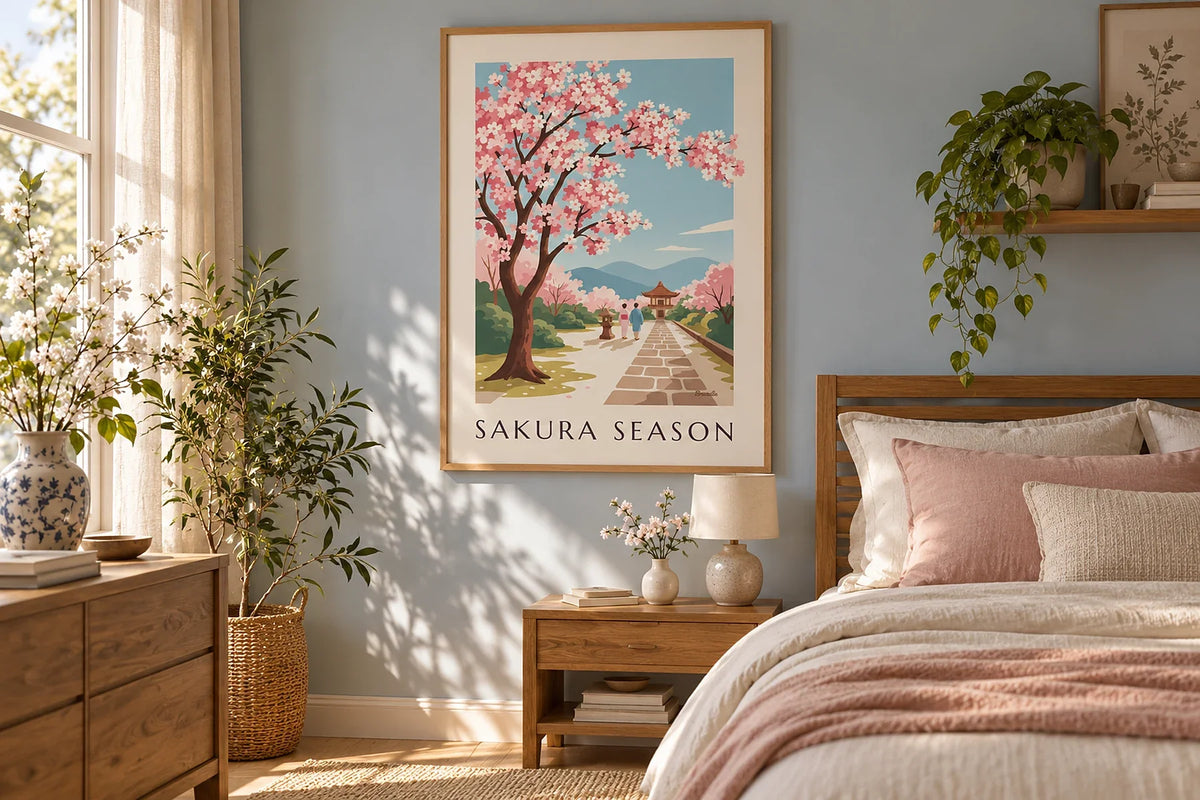Bedroom decor: creating a calming atmosphere with posters