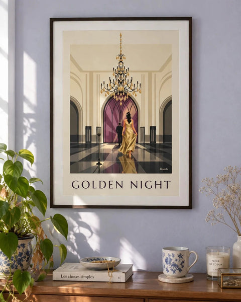Affiches mode : affiche de la collection encadrée dans un intérieur