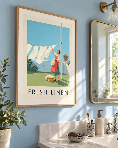 Affiches femme : affiche de la collection encadrée dans un intérieur