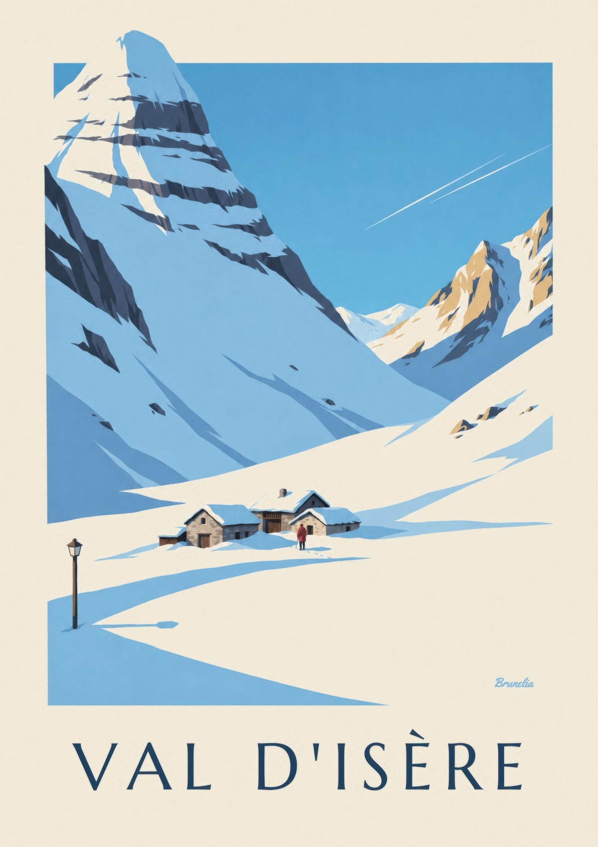 Poster Val d’Isère, Le Manchet onder de sneeuw