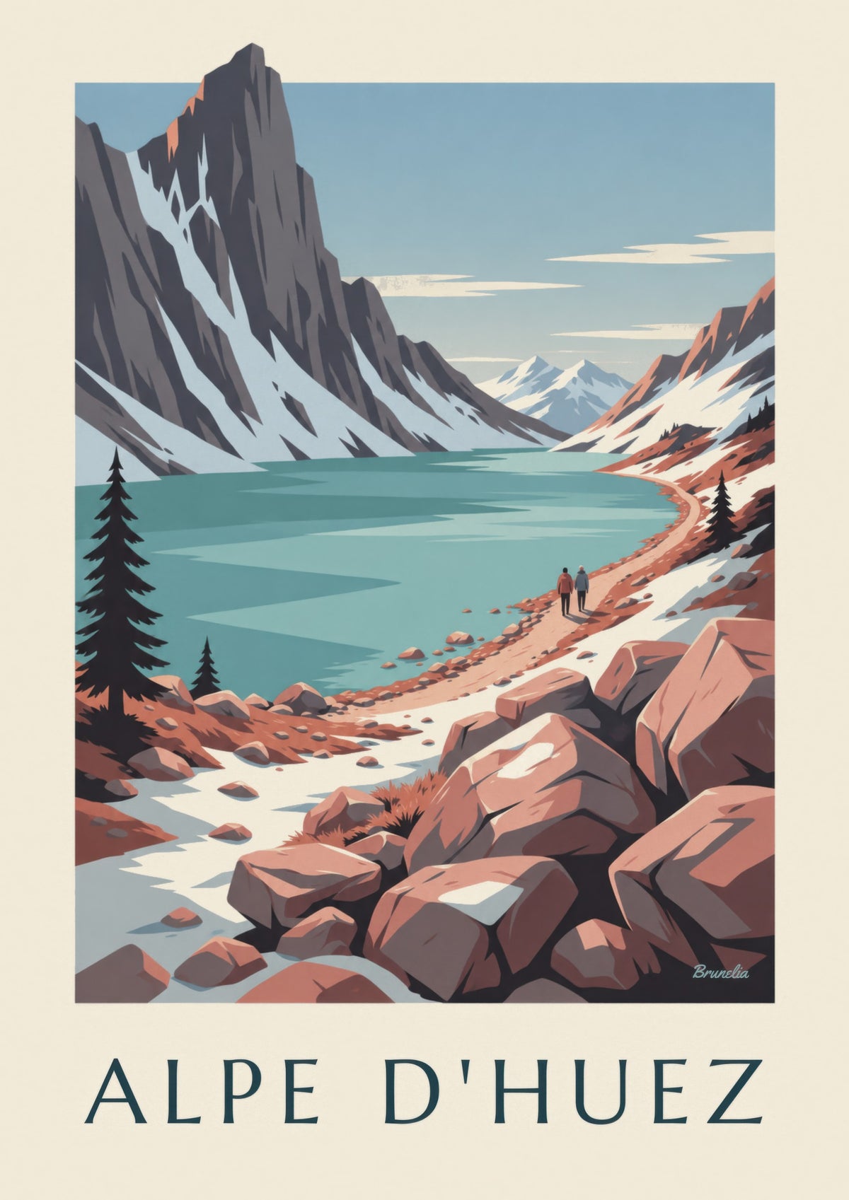 Affiche Lac Blanc dans les Grandes Rousses