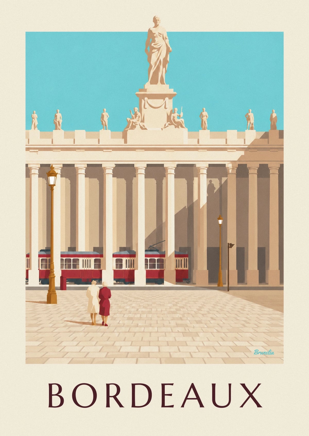 Grand Théâtre and Place de la Comédie in Bordeaux poster